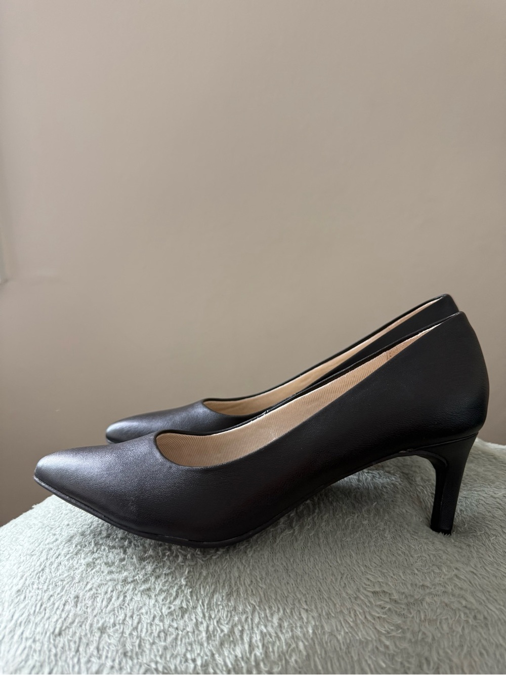 Classic Women's Black Pointed-Toe Pumps